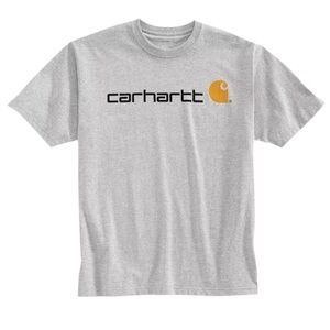 Carhartt Gray Short Sleeve Logo T-Shirt